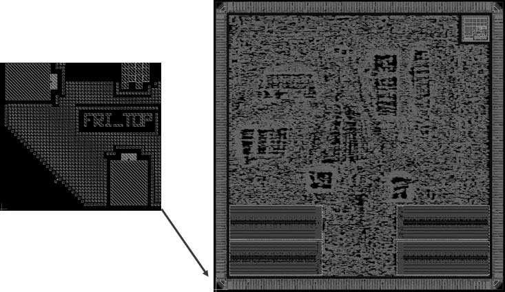 Full Chip Level Layout & LOGO Location