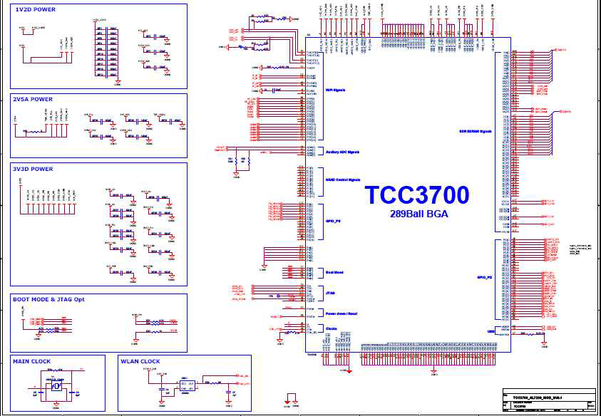 모듈 회로도 (TCC3700 부)