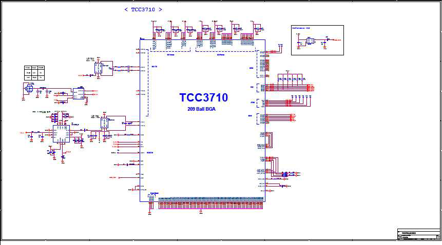 TCC3710 적용모듈 회로도 (TCC3710부)