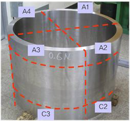 Precision machined product of cold expanded retaining ring