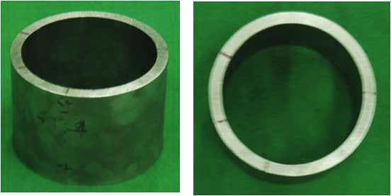 Photograph of product through cold expansion deformation process