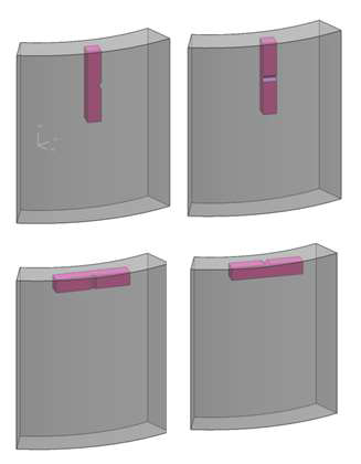 Schematic drawing of sample direction and notch direction for impact test