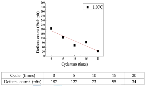 1100℃ Cycle EPD 결과