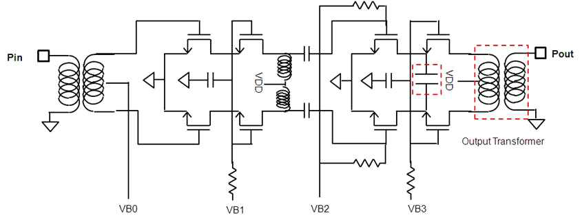 Differential CMOS PAM(Band3) 회로도