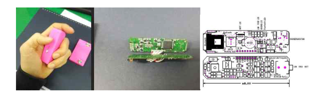 저주파 자극 모듈 시제품 및 PCB