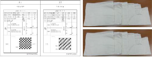 직물구조도와 시제품