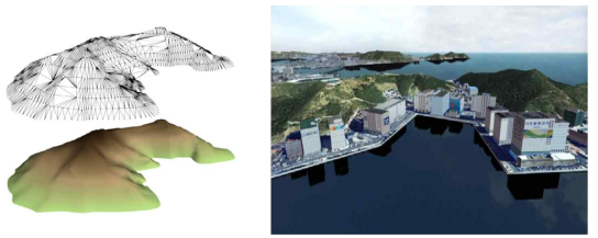 지형 및 인공구조물 모델링(예)