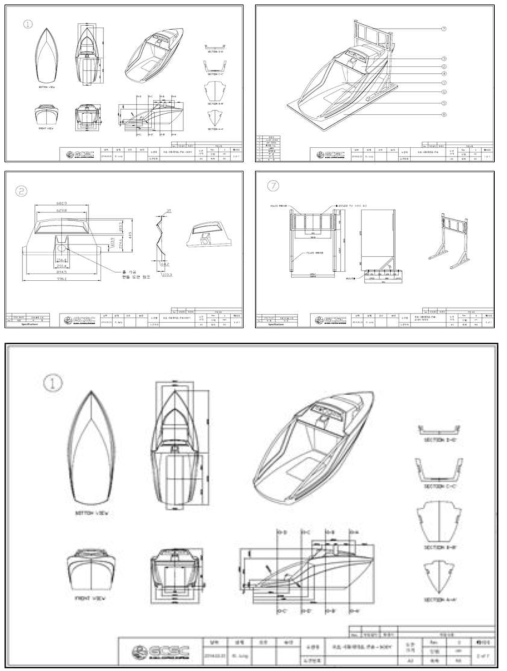 20ft급 조종시뮬레이터 시제품 설계 도면