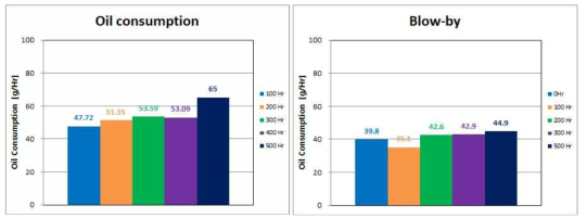 오일 소모 및 블로바이 특성
