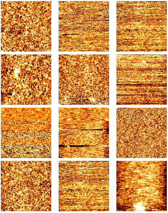 열처리 전과 후의 표면 AFM 사진