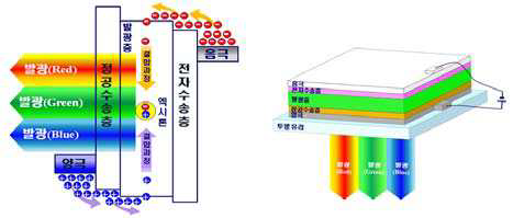 OLED의 기본 발광 원리