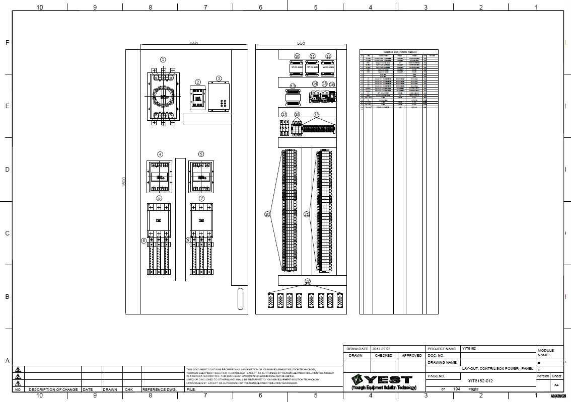 Control Box Power Panel 1