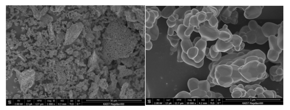 최종 Mn3O4의 SEM image