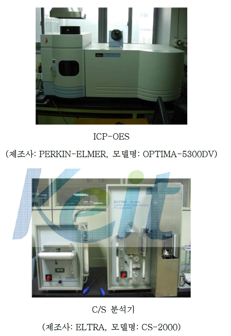 ICP-OES 및 C/S 분석기