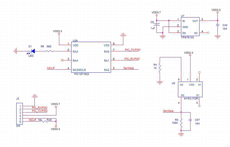 VOCs sensor board 회로도