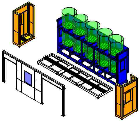 Storage Rack의 모듈별 분리도