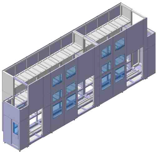 공간절약형 3단 Storage Rack 모듈 전체 조립 시제품