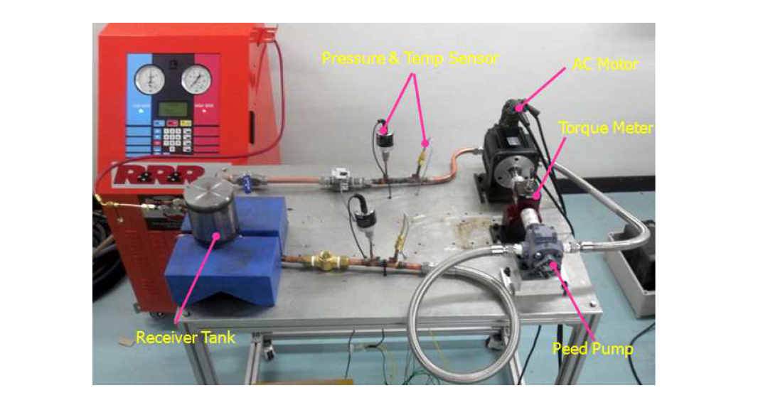 Feed pump test apparatus