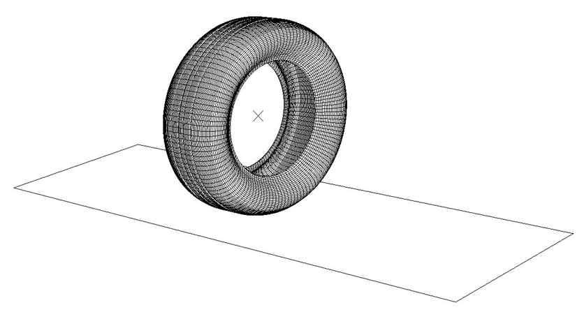 개발한 타이어 FEM 모델