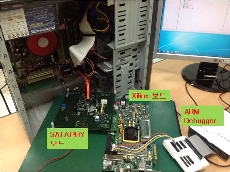 SATA PHY + 링크/전송 계층연동을 위한 B/D구성