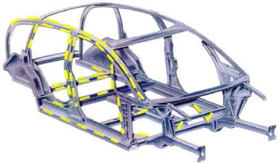 Spaceframe body structure