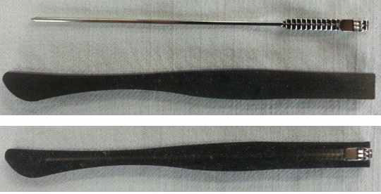 아세테이트 안경다리 메탈코어 삽입된 다리형상