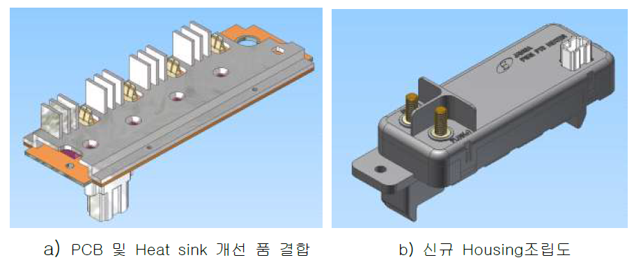 Heat sink 개선 및 2차 시제품 조립도