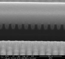 도금전 50nm Trench Wafer 단면(x200,000) - PEALD TaN 10nm