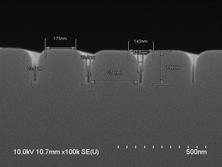 PEALD TaN 처리전 23~27nm급 Trench Wafer