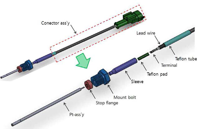 배기온도센서 조립도
