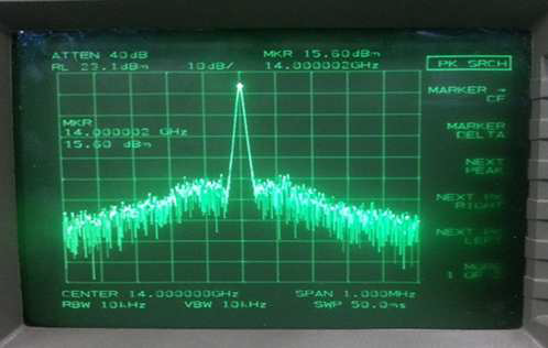 14GHz 발진기 시험결과