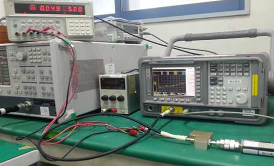 LNA 모듈 잡음지수 시험 사진