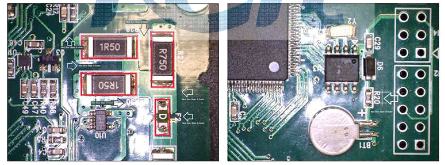 IS Device 이격거리 확보 (Current limit resistor & Micro battery)