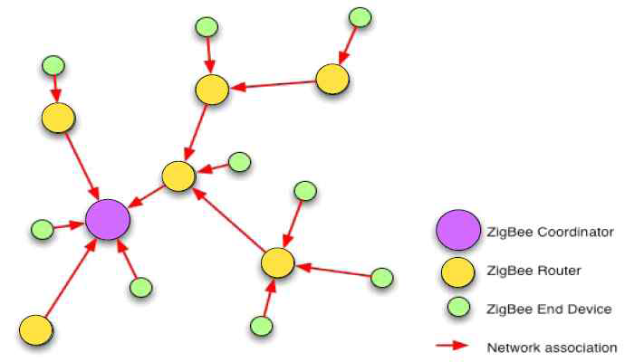 Zigbee Mesh Network Structure