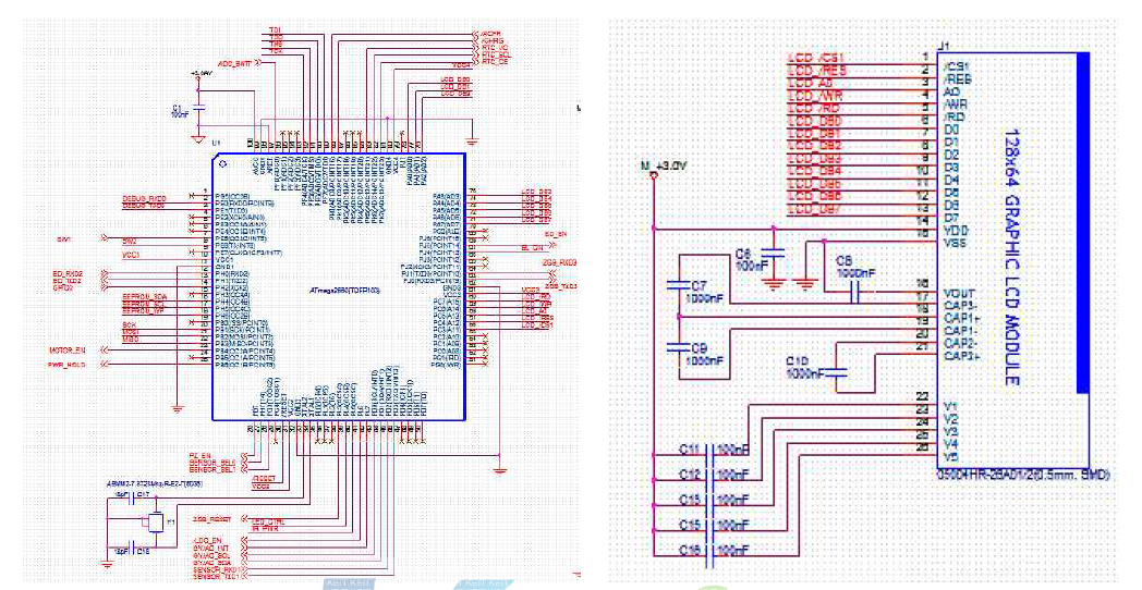 Main controller & LCD Display 구동회로