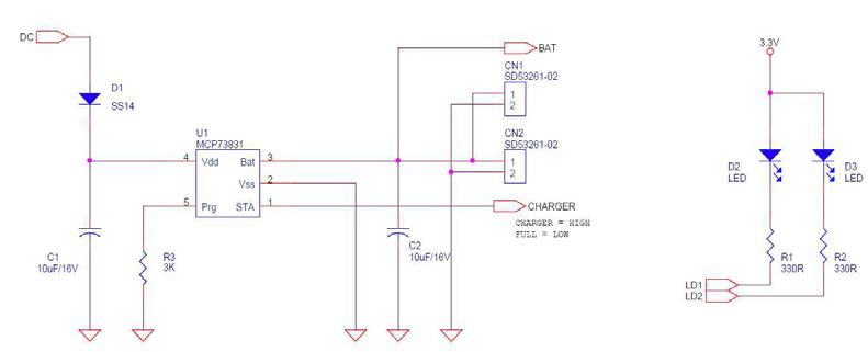 스마트 모듈에 내장된 I/O 보드 회로도