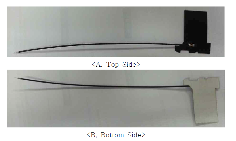 FPCB + U.FL coaxial cable 적용 안테나