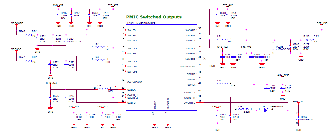 PMIC(MMPF0100NPEP)전원회로 3