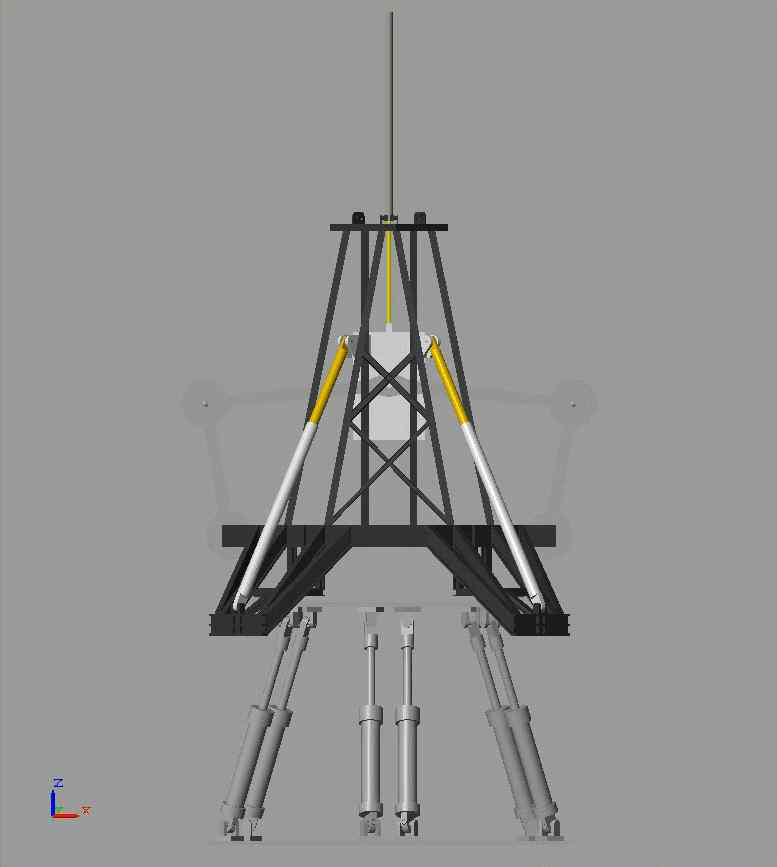 실 사이즈 Heave Compensator 3D modeling (Inventor)