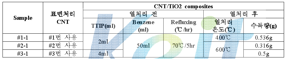 CNT/TiO2 복합체 제조방법