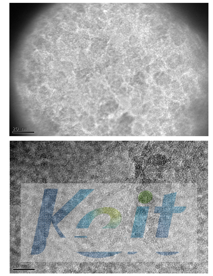 투과전자현미경(Transmission electron microscopy, TEM) 으로 본 폴리실록세인 결합을 가지는 합성수지의 몰폴로지 영상