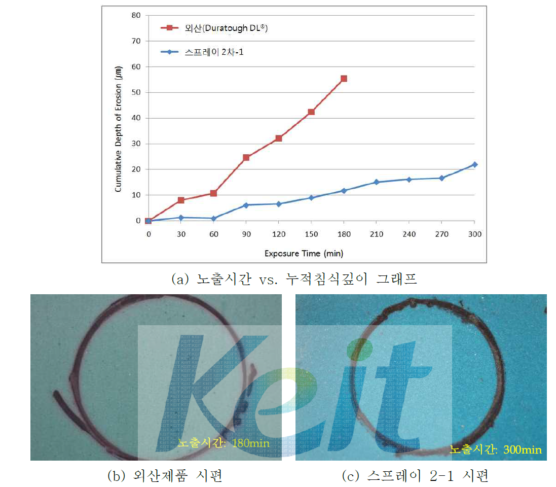 3차년도 침식저항 성능평가/ 해수 미침적 조건