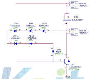 IGBT 보호용 제너 클램핑 회로