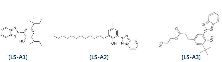 사용한 Benzotriazole계 UV stabilizer의 구조