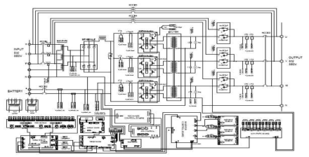기존의 방식으로 설계한 100kVA급 UPS V1 호기 회로도