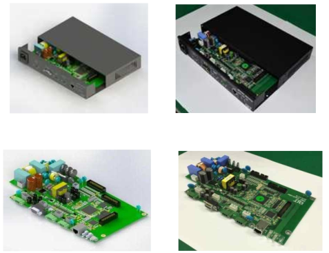 3차년도 Smart Device 3D 모델링(좌), 실제 제작 사진(우)