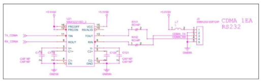 CDMA 모듈 인터페이스 회로