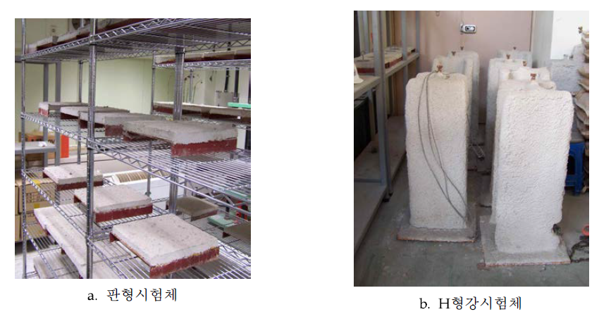 시험체 제작 및 양생