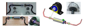 스테빌라이저바 및 마운트 부싱 설계 및 제작