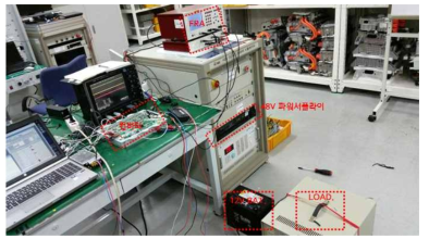 컨버터-12V 배터리 연동 제어기 검증 시험